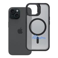 Case for iPhone 15 Forcell F-Protect Shadow Stand Premium compatible with MagSafe black