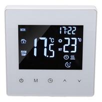 White Intelligent Thermostat Touch Screen 16A LCD Display Smart Temperature Controller AC90‑240V Normal Type black