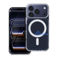 Case for iPhone 15 PRO Clear Fusion Mag Cover compatible with MagSafe navy blue
