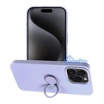 Case for iPhone 15 PRO MAX Silicone Ring purple