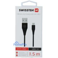 Swissten USB to USB-C 3.1 1.5m Black