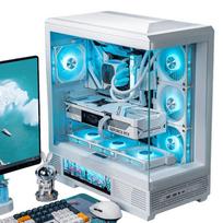 aigo XingCanLan DaLan White Screen Display ATX Gaming PC Case