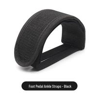 Ultra-light Fixed Gear Cycling Pedal Straps with Foot Covers One Size black