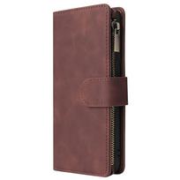 Flip case for huawei p40 honor 20 pro p30 lite Honor 10i nova 5T 20e 20s Luxury Zipper Case Leather Wallet Card Book Phone Cover Huawei P40&Case & Strap kava