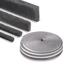 Weather Seal Strip Brush 23mmx10m Window Door Draft Dustproof Soundproof Grey