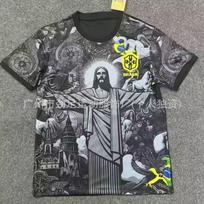 Brazilijos Nacionalinės Komandos Namų Išvykos Futbolo Marškinėliai Neymar 10 Karūnos Spaudinys Gerbėjų Leidimas Trumpomis Rankovėmis Futbolo Marškinėliai Large