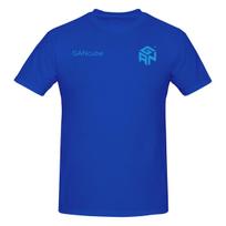 Juokingas Gan kubo greičio dėliotojas Unisex spausdinti marškinėliai Unisex marškinėliai drabužiai Unisex L blue