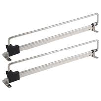 500mm Adjustable Closet Rod Space Saving Hanger Adjustable Length Compact Storage Easy Installation Retractable Design white