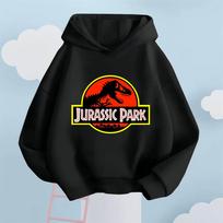 Preistorinis šaunus stilius! Jurassic Park Dinozaurų Vaikų Hoodis, Vaikų Vežimas į Įspūdingą Dinozaurų Pasaulį 150 black