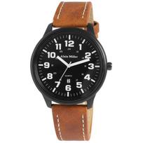 Watch - SL28 - Quartz - Metal case 47 mm - Brown faux leather strap ruda