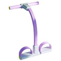 Pedal Ankle Puller with Counter with Handle Display Resistance Band 4/6-Tube LED Elastic Yoga Sit-up A violetinė