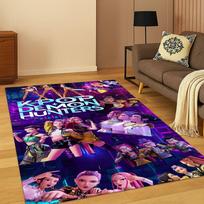 Kpop Demonas Medžiotojai Rumi Mira Zoey Muzika Animacinis Kilimas Kilimas Miegamojo Svetainės Sofos Namų Dekoras, Neslystantis Grindų Kilimėlis Dovana 80cm x 120cm
