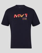 Red Bull MAX T-Shirt, Verstappen, Pop Art Oversized, Navy, Official Merchandise Unisex T-Shirt L black