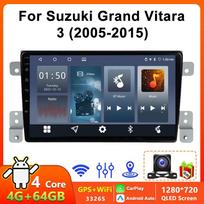 REAKOSOUND 2Din Android Car Radio For Suzuki Grand Vitara 3 2005 -2015 Multimedia Video Player GPS 4G Carplay Auto Stereo Head Unit 4+64 NO 4G