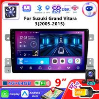 REAKOSOUND 2Din Android Car Radio For Suzuki Grand Vitara 3 2005 -2015 Multimedia Video Player GPS 4G Carplay Auto Stereo Head Unit 4+64