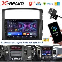 2 Din automobilio radijas Carplay Android Auto skirtas Mitsubishi Pajero 4 V80 V90 2006–2014 daugialypės terpės grotuvas GPS stereofoninis garso galvos blokas DSP 4 core 1GB+32GB carplay black