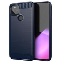 Dėklas Google Pixel 5 Dėklas Google Pixel 5 Coque Smūgiams atsparus silikoninis buferinis dangtelis Google Pixel 6 3 4A 4 5A 5 XL Fundas For Pixel 3A mėlyna