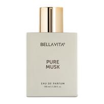 Bellavita Pure Musk Eau De Parfum 100ml | Long Lasting Woody Floral Perfume For Men And Women | Musk Sandalwood Tonka Elegant Fragrance