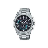 Casio Edifice Waterproof Business Recommended Quartz Movement Stainless Steel Strap Mens Watch Black Dial Men watches EFR-S567D-1A Random Watch Box,Black Dial Silver Strap black