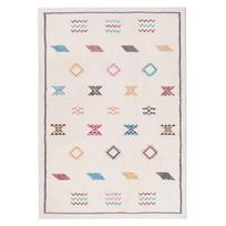 Marokiečių Retro Geometrinis Svetainės Kilimas Miegamojo Lovos Šonui Grindų Kilimėlis Didelis Plotas Šviesus Prieškambario Kilimėlis Dienos Mirusiųjų Dekoras 40x60cm