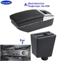 For Renault Clio 3 Armrest For Renault Captur Clio 3 III Car Armrest Box Accessories Storage Parts Dedicated Interior Retrofit A black line No USB black