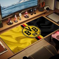 Borussia Large Size Mouse Pad Large Gaming Table Cushion Non-slip Laptop Tablet Big Mousepad XXL Mat Mini PC Playmat With Lock edge 30cmx60cm(11.8x23.6inch) yellow