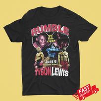 Mike Tyson Lennox Lewis Rumble on the River Boxing Fight Men T-shirt NG740 Unisex T-Shirt XXL gray