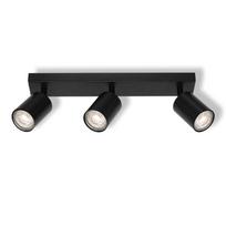Šviestuvas nukreipiamasis Osram Plate, GU10, 3 x 6 W, juoda sp. / juoda sp.