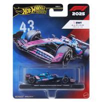 Žaislinis automobilis Mattel Hot Wheels Premium F1 Alpine Franco Colapinto JKD94, 1:64, mėlyna sp./rožinė sp.