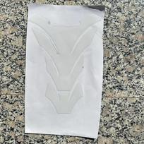 Skaidrus Motociklo Kuro Bakelio Lipdukas Žuvies Kaulo Tipo Storas Vandeniui Atsparus Lipdukas Patvarus Emblema Motociklininkams 04# gray