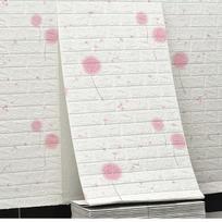 3D Lipnios Plytų Sienų Lipdukai, Nuimami ir Lipdomi, Vandeniui Atsparūs Putų Plokštės, Nuimami Tapetai Miegamojo Svetainės Dekoruoti 5Pcs-70X100cm