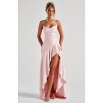 Sexy Women S Sling Backless Ruffled Irregular Evening Dress Summer L tamsiai mėlyna spalva