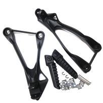 Motociklo galinės keleivio kojų atramos Kojų atramos Kojų atramų laikiklių komplektai Aliuminio lydinys Kawasaki ZX6R 2005-2007 2008 kairė/dešinė juoda