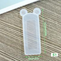 Silicone Remote Control Protective Cover Air Condition TV Remote Control Waterproof Case Bear Ear Fluorescence Dustproof Cover
