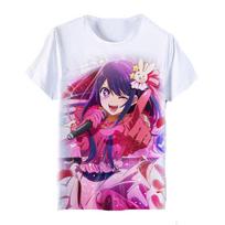 Oshi No Ko Anime Manga 3D Print T-Shirts Men Women Fashion Streetwear Oversized Short Sleeve T Shirt Male Tees Tops Man Clothing 5XL pink