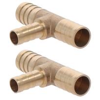 Barb Splicer Fitting Brass Reducing Barb Hose Fitting Pipe Connector 3 Ways Fitting Air Gas Water Fuel