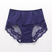 Seksualūs tinkliniai nėriniai moteriškos kelnaitės Bakteripstatinės medvilnės tarpkojo kelnaitės lengvos ir kvėpuojančios moteriškos apatinės kelnaitės XL mėlyna