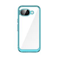 For Google Pixel 10A Clear Case Pixel 10A Cover Coque Fundas Hard Translucent Soft Edge Phone Bumper For Google Pixel 10A Google Pixel 10a blue