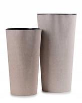 Baltos "urbanika Eco Wood" vazos su įdėklais, 2 vnt.