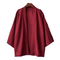 Kimono Vyrams Apsiaustas Kimono Para Hombre Juodas Paltas Baltas Apsiaustas Paplūdimio Marškiniai Vasarinis Haori Vyrams Unisex Samurajų Apranga Japonų Vyrams M black