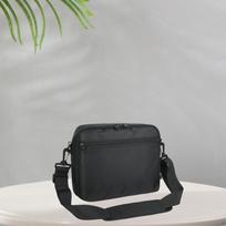 DVD Player Storage Bag Carrying Case Nylon, with Double Zipper, Crossbody Carry, Premium, Durability gray