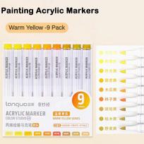 New 9/126 Colors Acrylic Paint Markers Set Painting Pen Art Markers Graffiti for Disc Case Stone Art School Supplies Stationery white