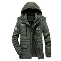 Vyriškos žieminės striukės Viršutiniai rūbai Drabužiai Žieminė Parka Striukė Vyriški Paltai su gobtuvu Laisvalaikio šilta vėjo striukė XXXXL žalia