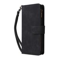 Zipper Wallet Leather Case For Google Pixel 9 10 Pro XL 9 8 7 6 Pro 8A 7A 6A Magnetic Flip Card Slots Phone Cover Google Pixel 9&Case & Strap juoda