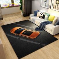 Naujas 3D sportinio automobilio koncepcinis kilimas, kilimėlis svetainei, miegamajam, sofai, prie durų dekoracija, neslystantis kilimėlis vaikų žaidimams 40x60cm