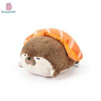 New Doll Cartoon Sushi Seal Lying Down Sea Otter Plush Toy Doll Sleeping Doll 40cm brown