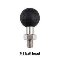 U Bolt Mount Base Kit Motorcycle Handlebar Accessories Ball Clamp Bracket for GPS Phone Secure and Easy Mounting A4 black