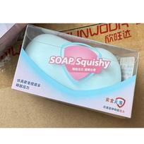 Crunchy Soap Ball Squishy Stress Fidget Toy Asmr Squeeze Ball Anti-Anxiety Stress Relief Decompression Toy For Adults Teens pink