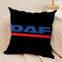 Šauni D-Daf Sunkvežimio Logotipo Pagalvės Užvalkalas Šilkinis Trumpas Pliušas Nematomas Užtrauktukas Atsparus Dulkėms Sofos Pagalvės Užvalkalas Namų Dekoro Short plush 30*30(CM)-1Pcs