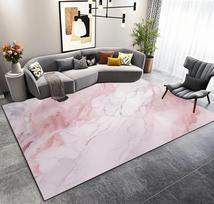 Šiaurietiško stiliaus prabangus marmurinis svetainės kilimas 200x300 cm didelio ploto neslystantys pliušiniai kilimai apdailai miegamojo lovos šonui minkštos grindų dangos 60*90cm gray
